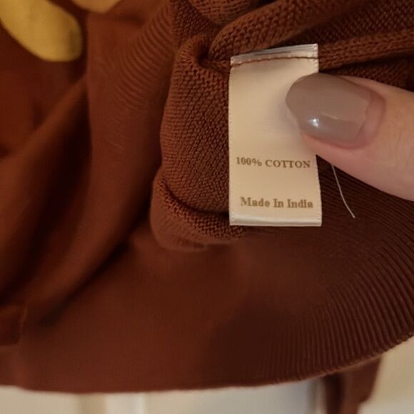 Christy Dawn The Sonny x Sun Keep Rust Sweater Sweatshirt NWT Size Large - Picture 5 of 8